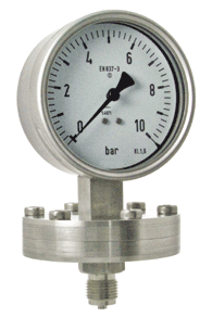 Plattenfedermanometer aus Stahl oder Edelstahl in den Grössen NG100 und NG160