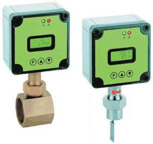 vane operated flow meter up to DN600 with flange or thread connection